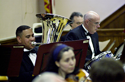 Charles Dancce, Tuba and Tom Finn, percussion